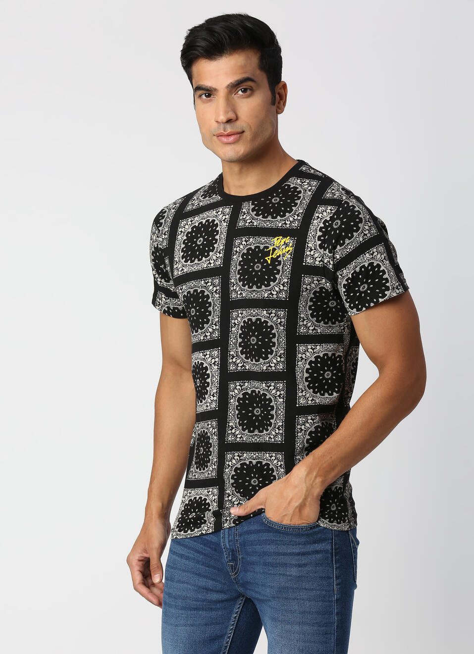 FINN SR all over Bandana printed tee, , large image number 3