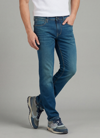 Scott Blue Low Rise Skinny Jeans