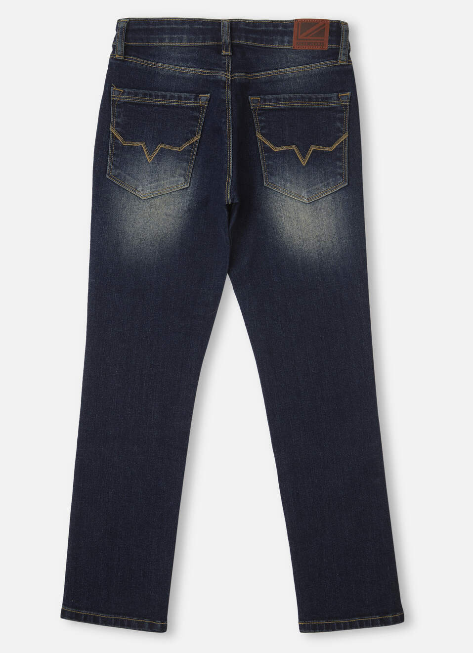 Boys Cash Dark Blue Mid Rise Slim Fit Jeans, , large image number 1