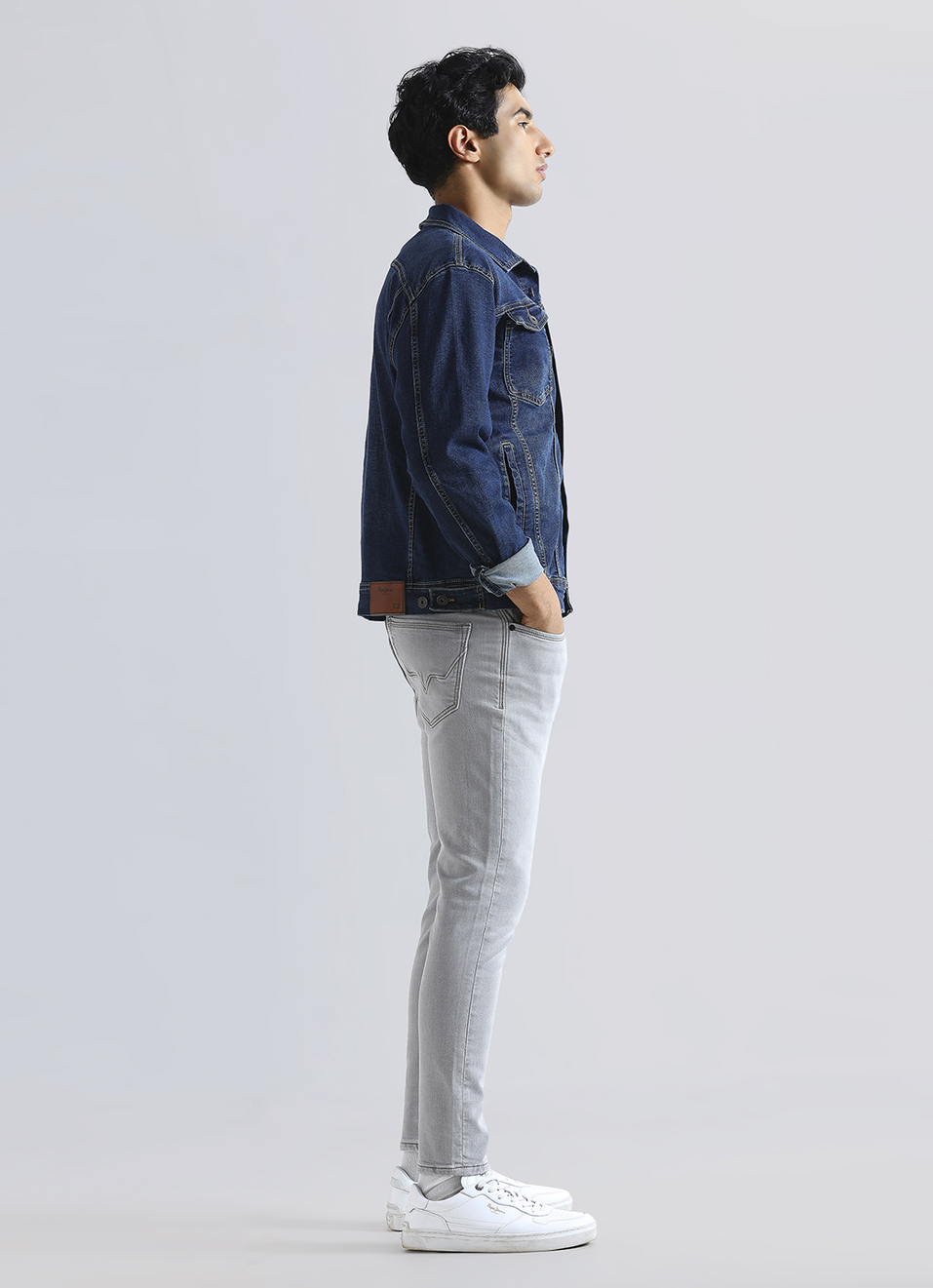 Oliver Grey Mid Rise Skinny Gymindigo Jeans, , large image number 5