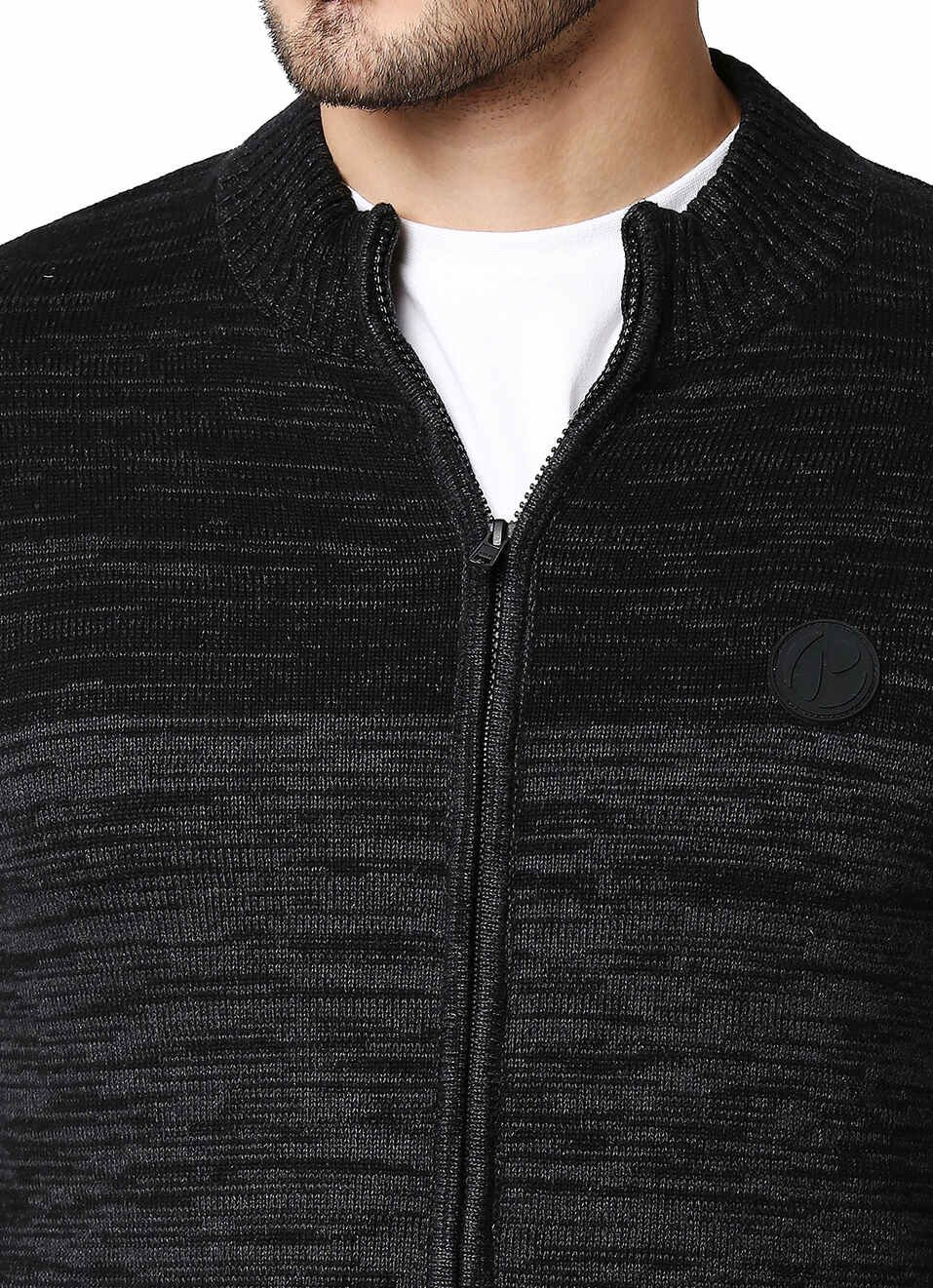 Francis High Neck Zip Thru Sweater, , large image number 4