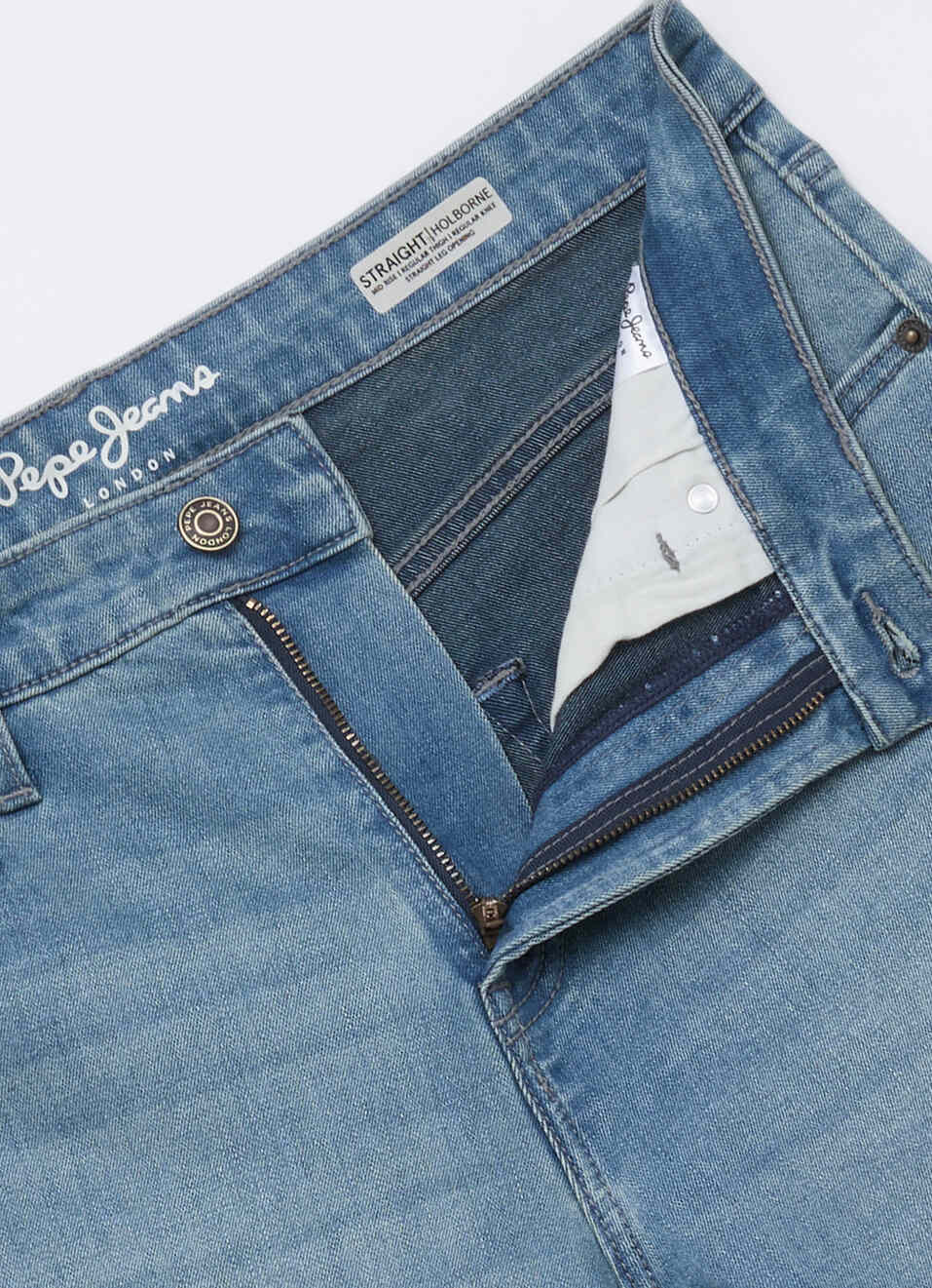 Men Blue Straight Fit Mid Rise Stretchable Jeans, , large image number 6