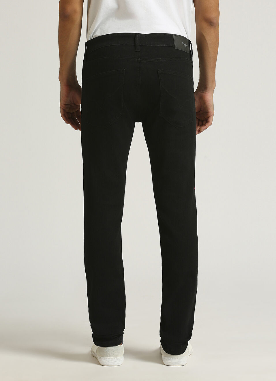 Vapour Jet Black Mid Rise Slim Fit Jeans, , large image number 3