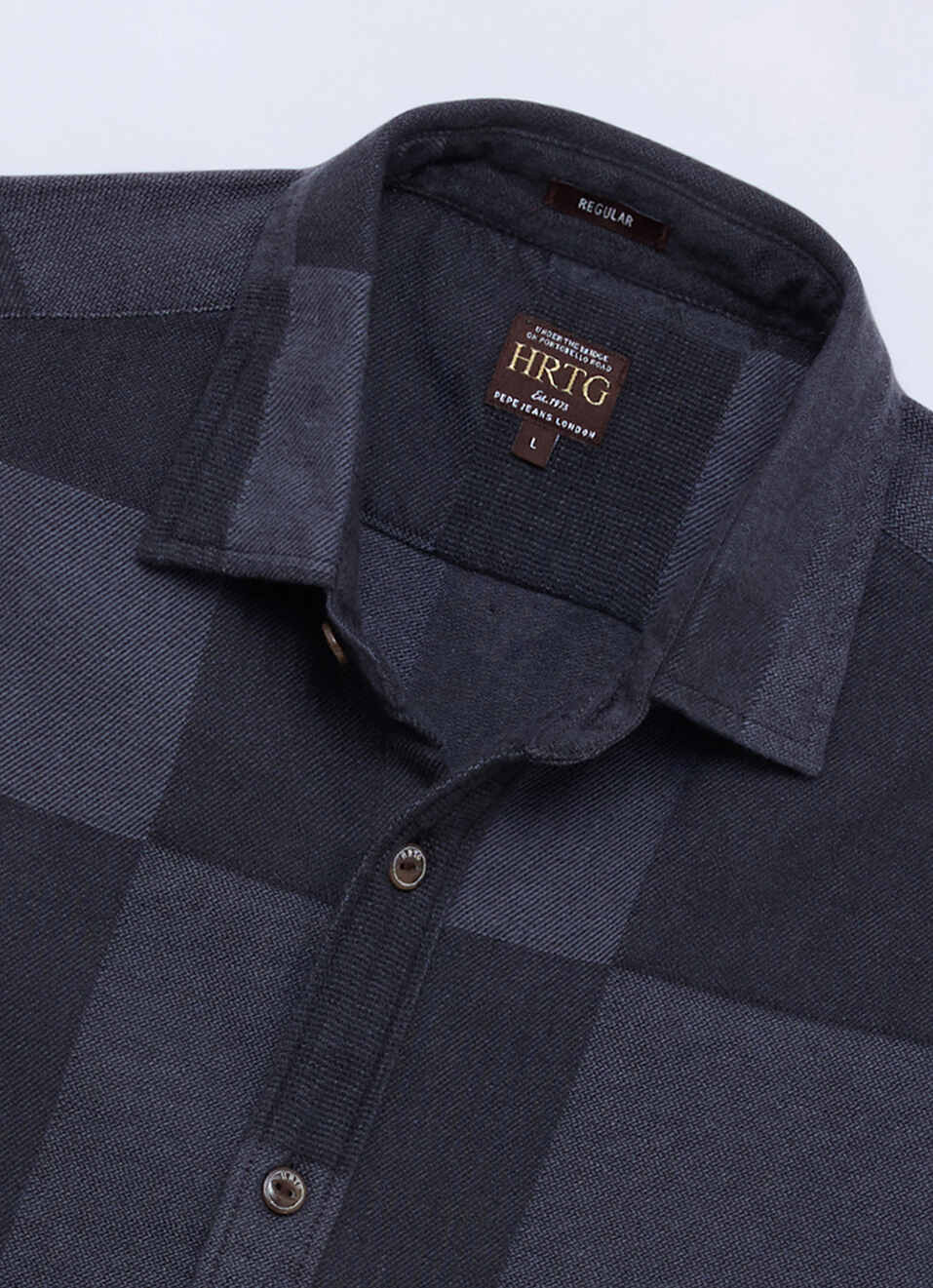 Men Black Solid Long Sleeve Shirt, , large image number 6