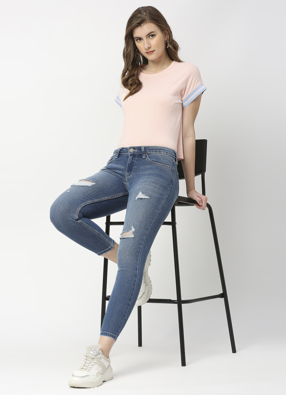 Lola Ankle Skinny Fit Mid Waist Ankle Length Jeans , , large image number 0