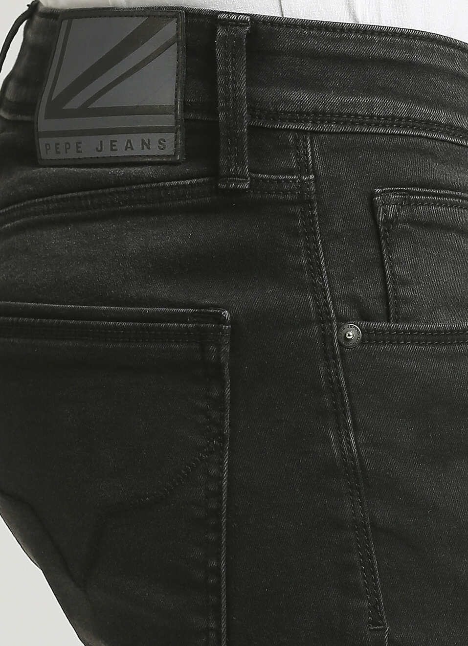 Vapour Black Mid Rise Slim Fit Jeans, , large image number 4