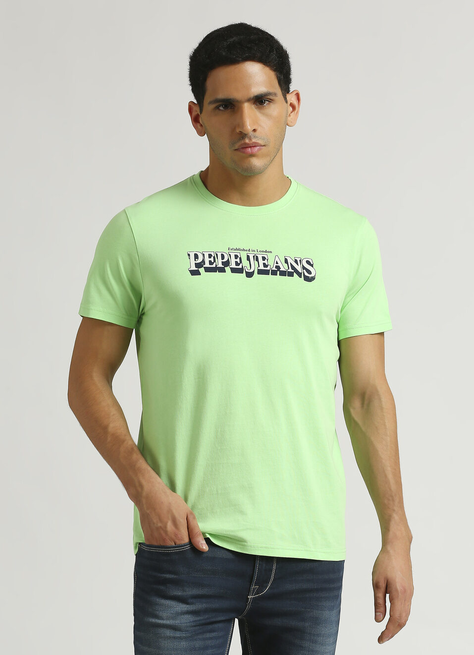 Green Graphic Printed Short Sleeve T-shirt, , large image number 0