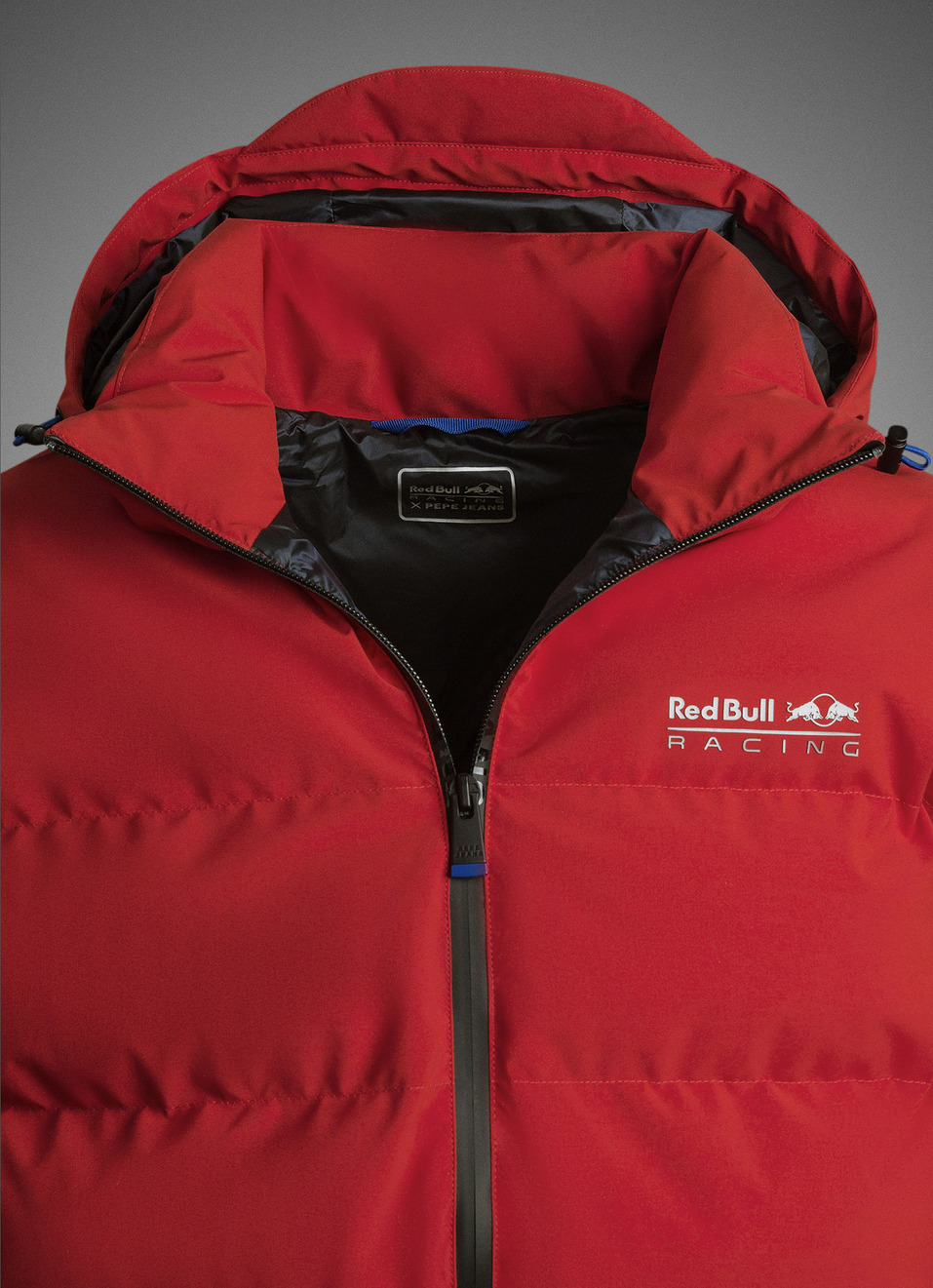 Red Bull Racing X Pepe Jeans Unisex Puffer Hooded Jacket, , large image number 6