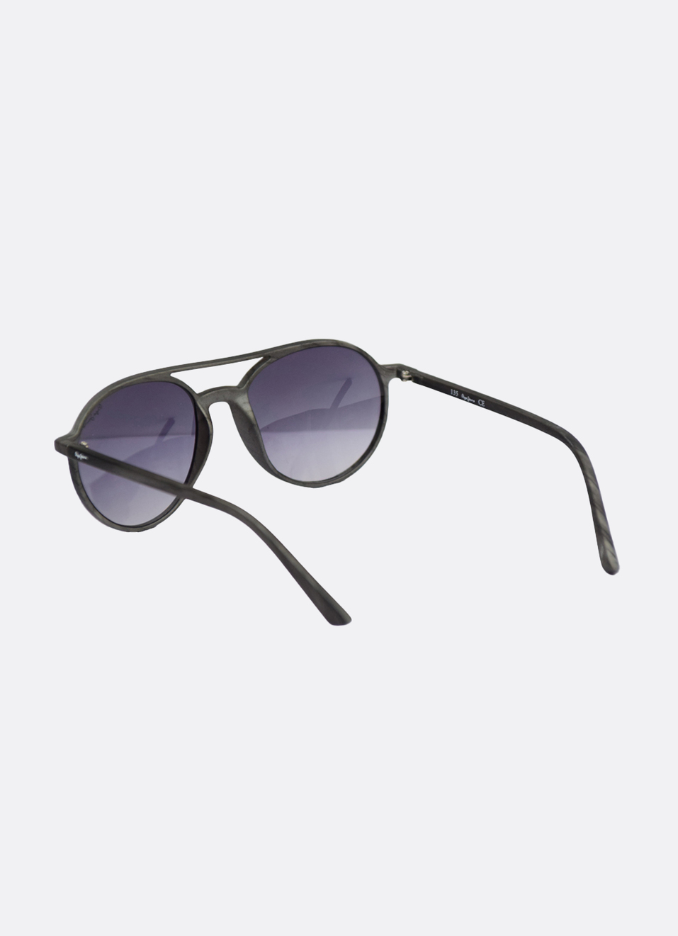 Grey Print Line Round Full Rim Sunglasses, , large image number 2