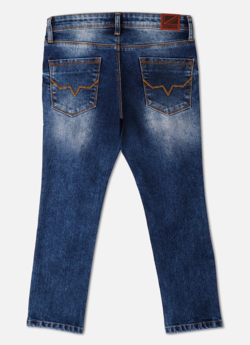 Boys Rivet Distressed Mid Rise Regular Fit Jeans, , large image number 1