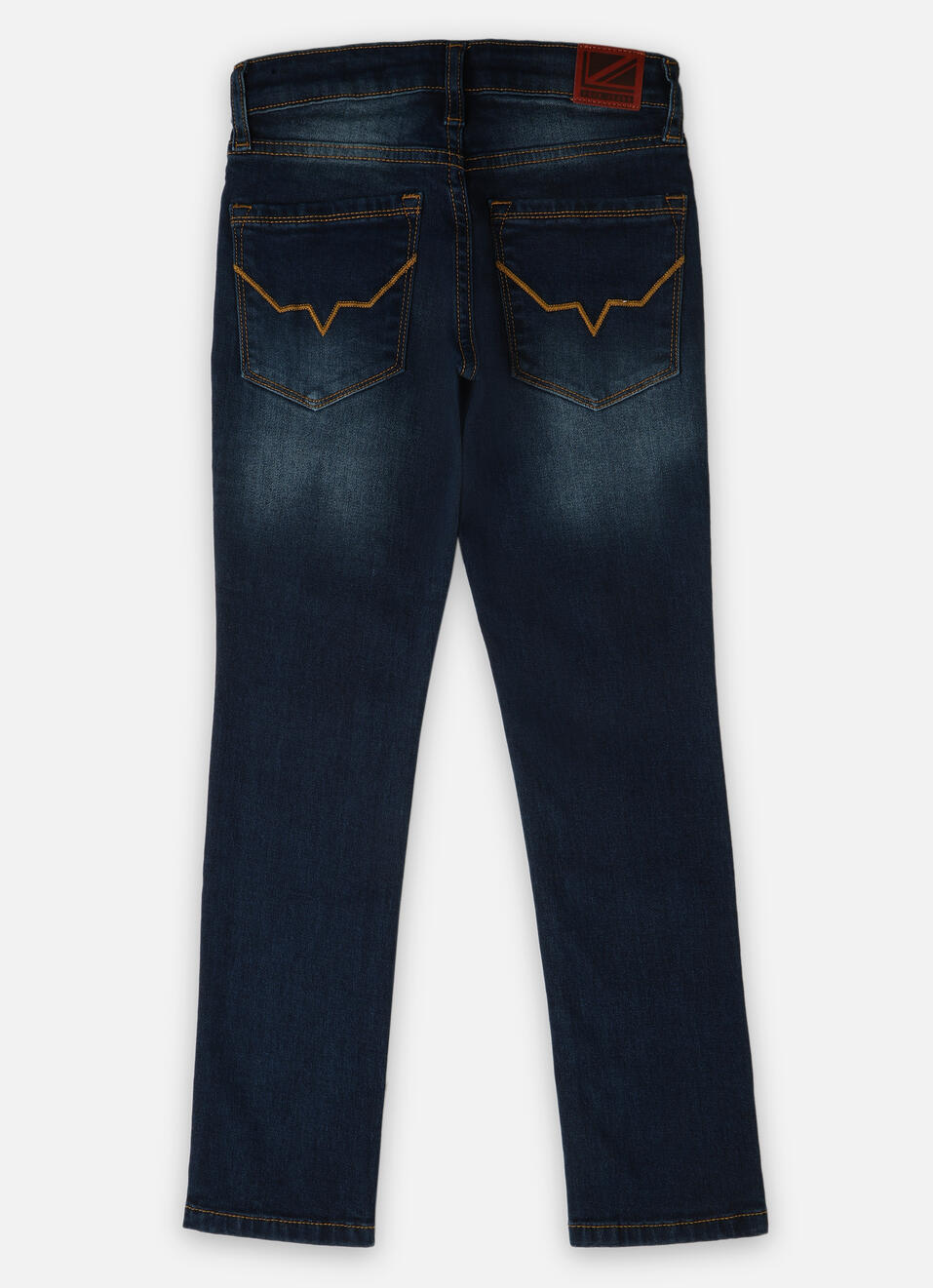 Boys Cash Dark Blue Mid Rise Slim Fit Jeans, , large image number 1