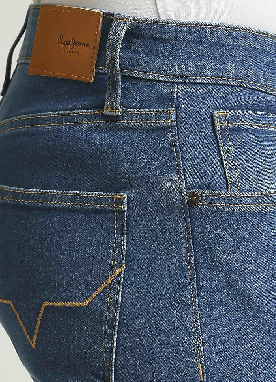 Vapour Ocean Blue Mid Rise Slim Fit Jeans, , large image number 4