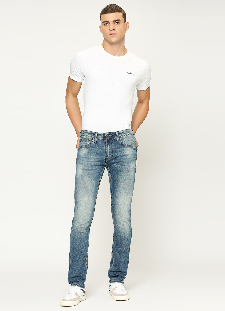 Vapour Slim Fit Mid Waist Jeans, , large image number 6