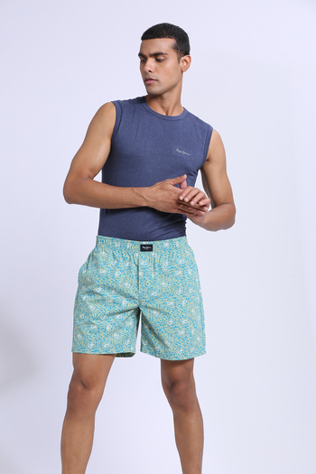 Blue Printed Boxers