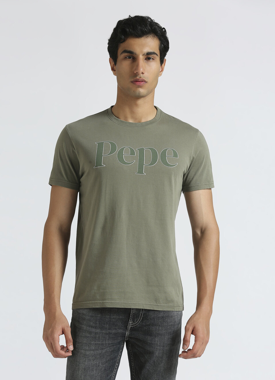 Green Graphic Print Short Sleeve T-shirt, , large image number 1