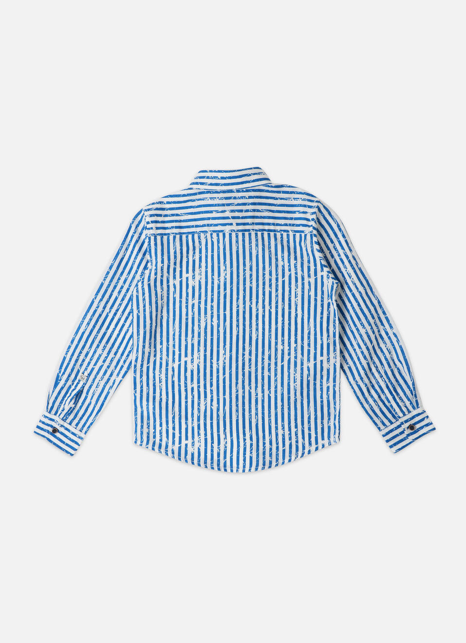 Blue Printed Stripe Shirt, , large image number 1