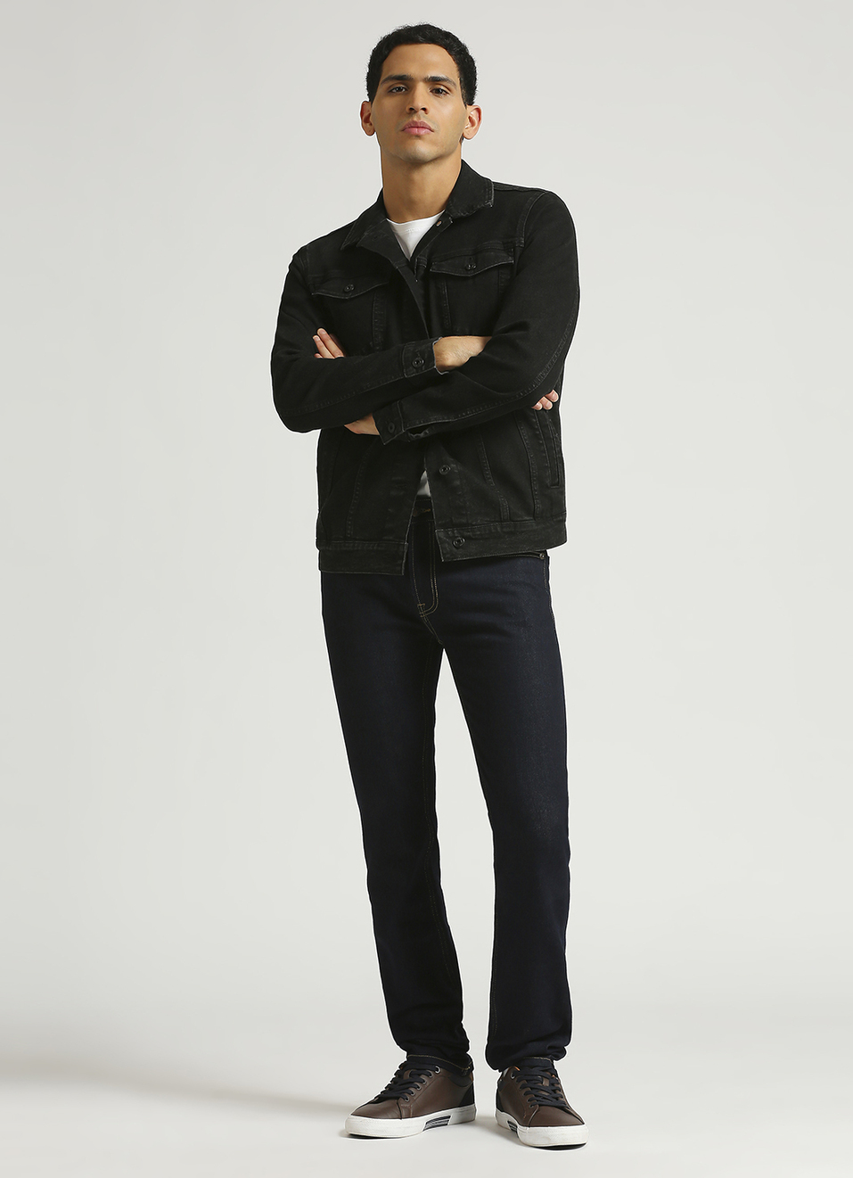 Vapour Raw Mid Rise Slim Fit Jeans, , large image number 1