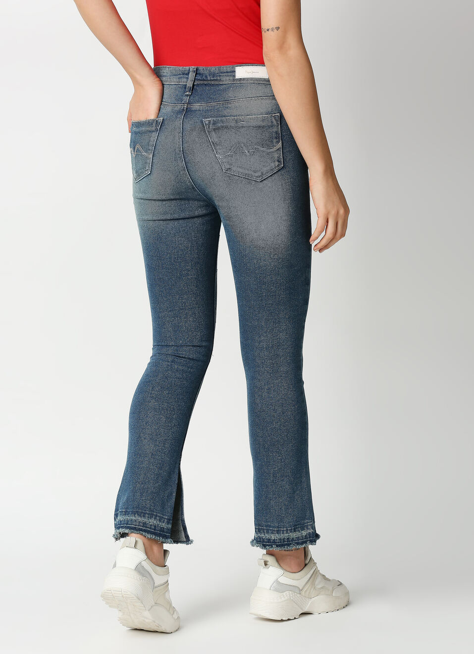 Dion Flare Slim Fit High Waist Flare Leg Jeans , , large image number 2