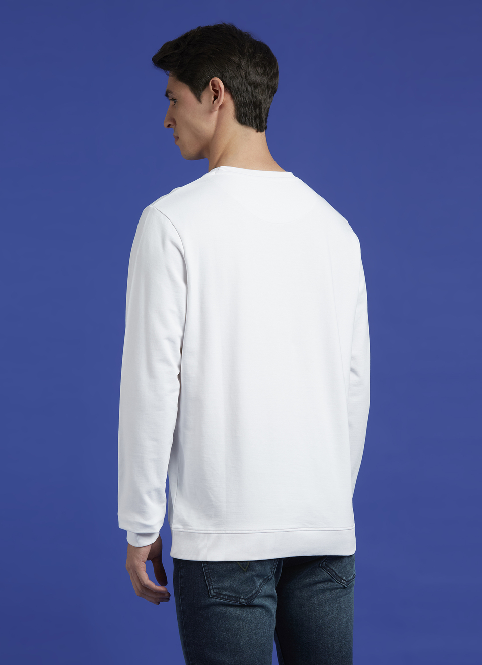 White Crew Neck Full Sleeve Sweatshirt, , large image number 2