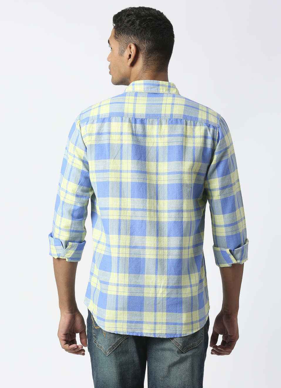 LUCCA LS COTTON LINEN CHECKS, , large image number 2