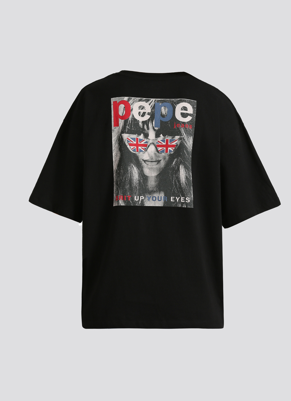 Red Back Print Short Sleeve Oversized T-shirt, , large image number 6