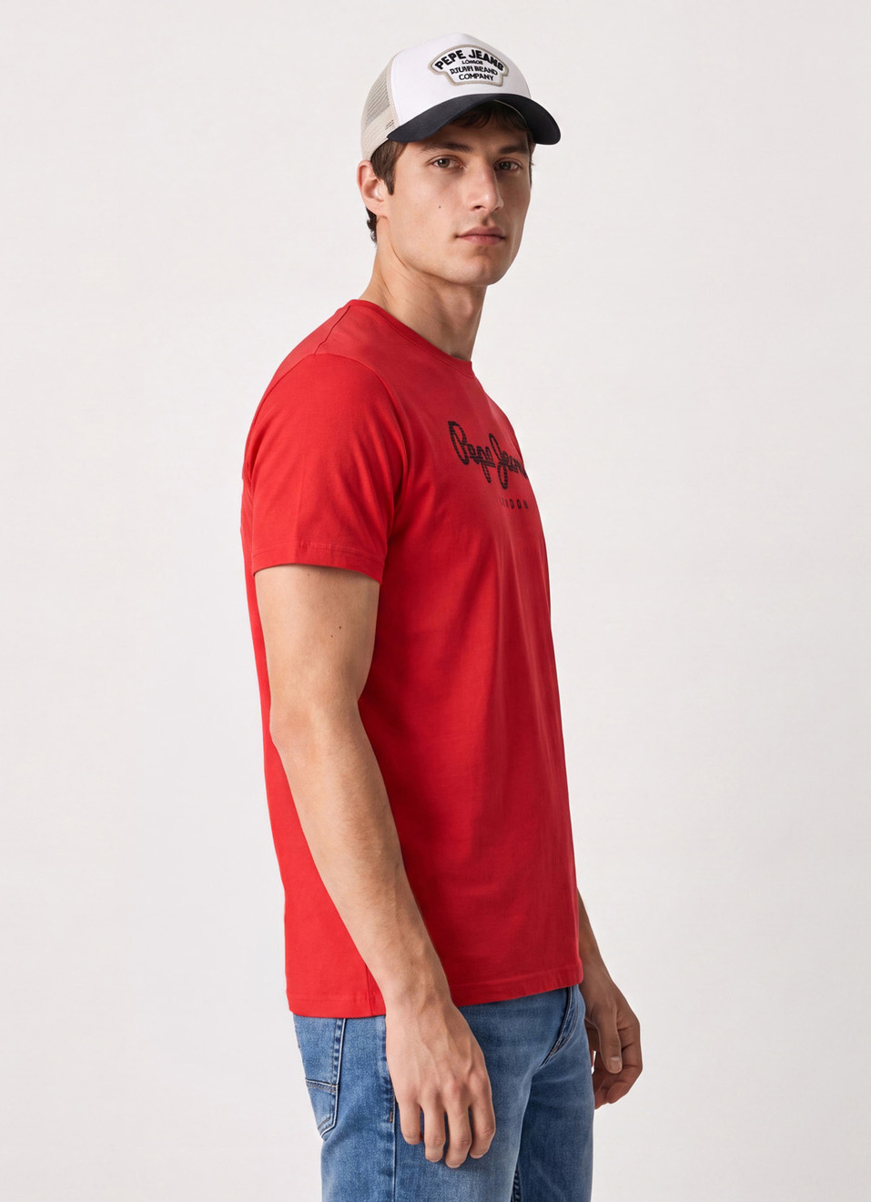 Men Red Printed Slim Fit Short Sleeve T-shirt, , large image number 3