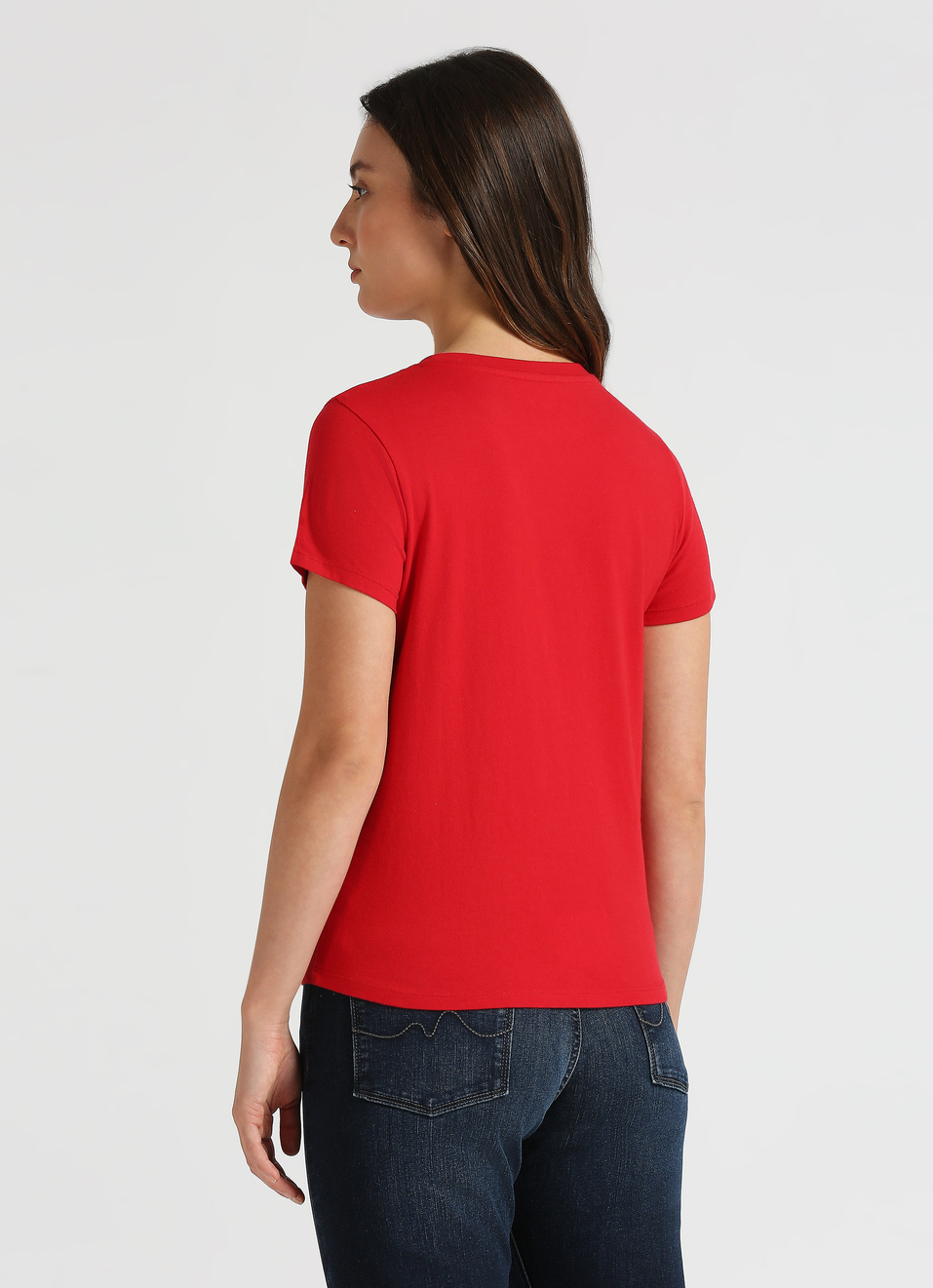 Red Graphic Print Short Sleeve T-shirt, , large image number 2