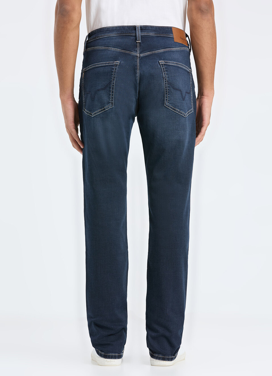 Men Blue Mid Rise Straight Fit Jeans, , large image number 3