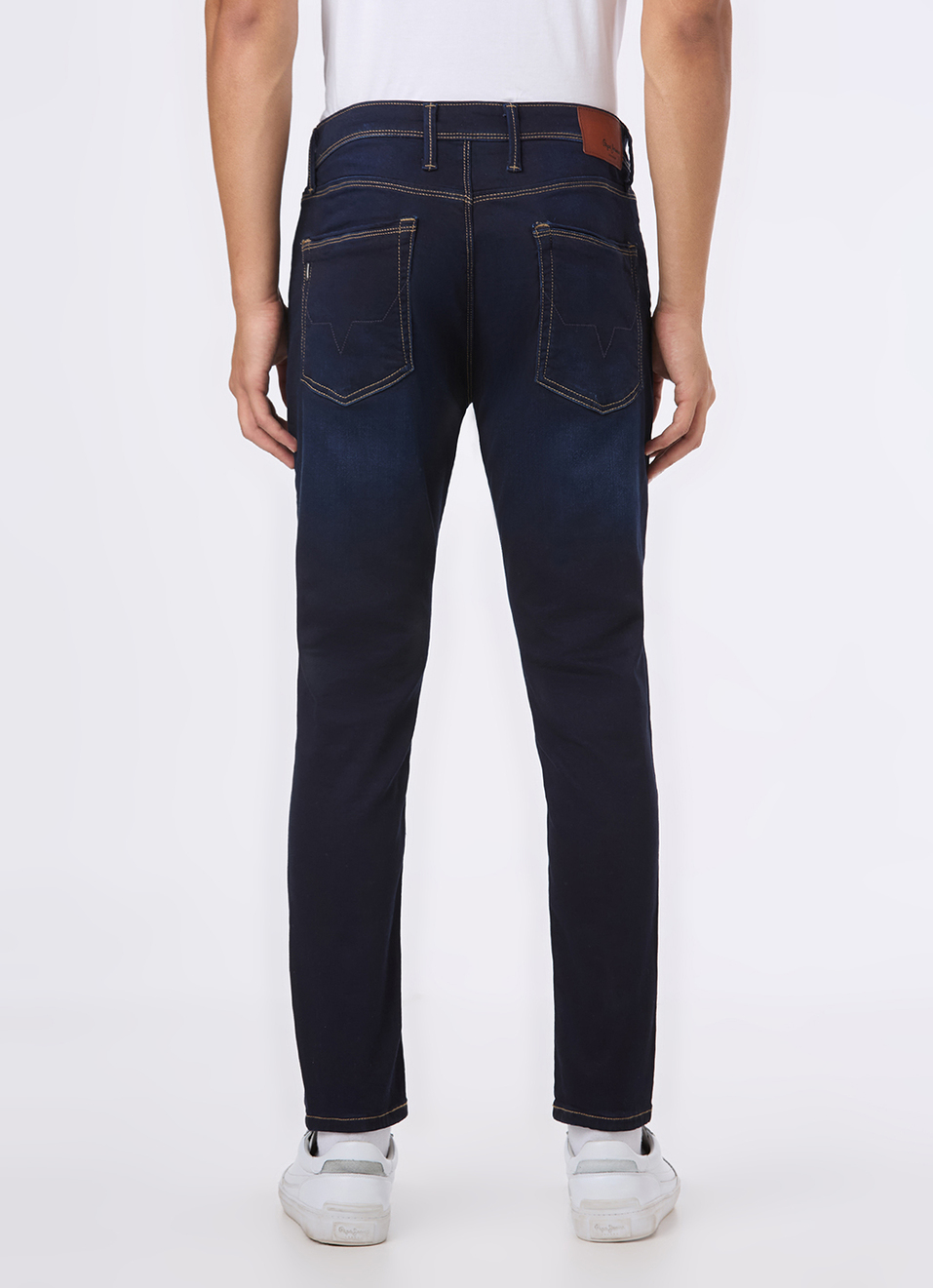Men Blue Mid Rise Skinny Fit Gymindigo Jeans, , large image number 3
