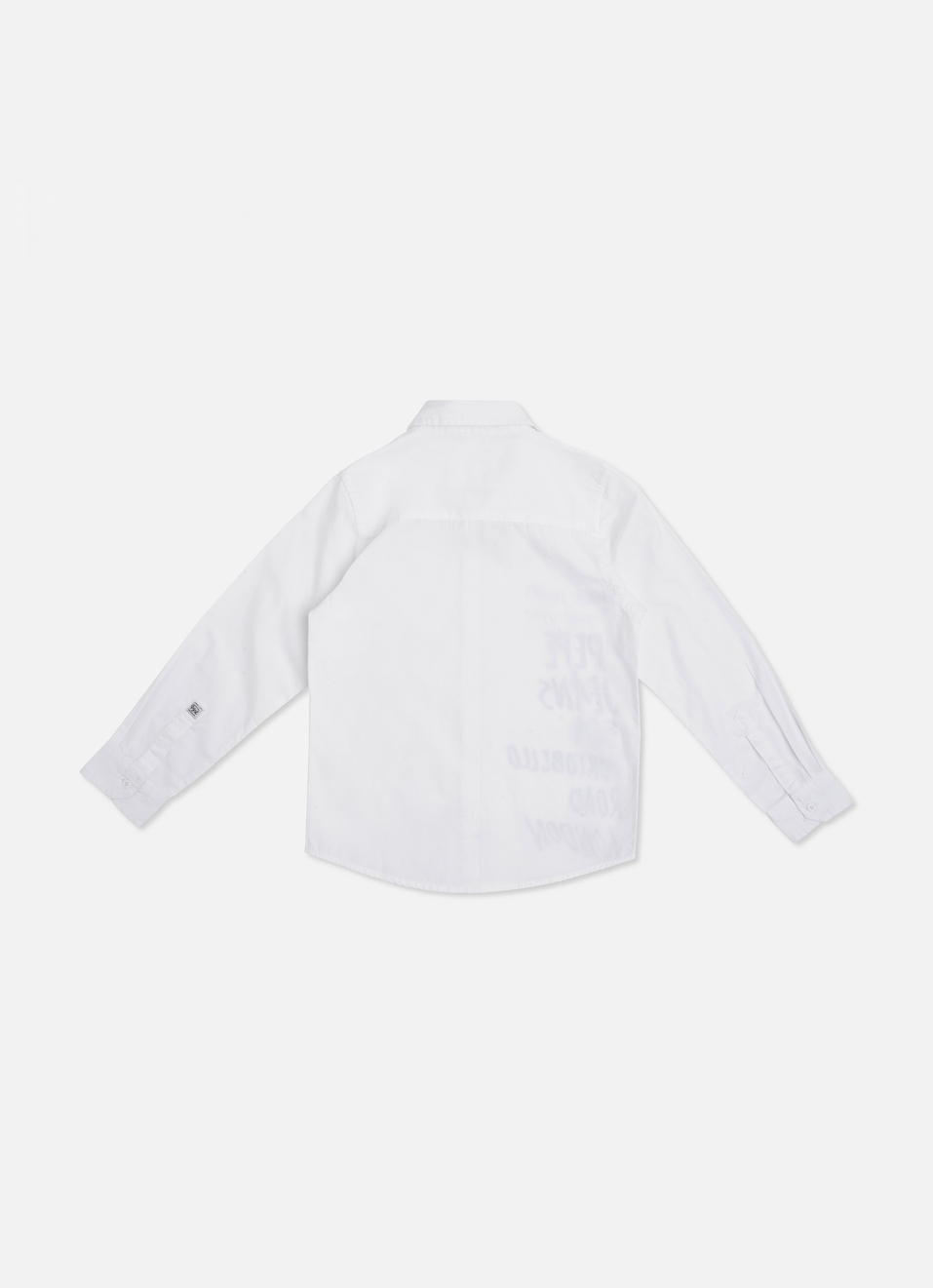 Engineered Fashion Print White Solid Shirt, , large image number 1