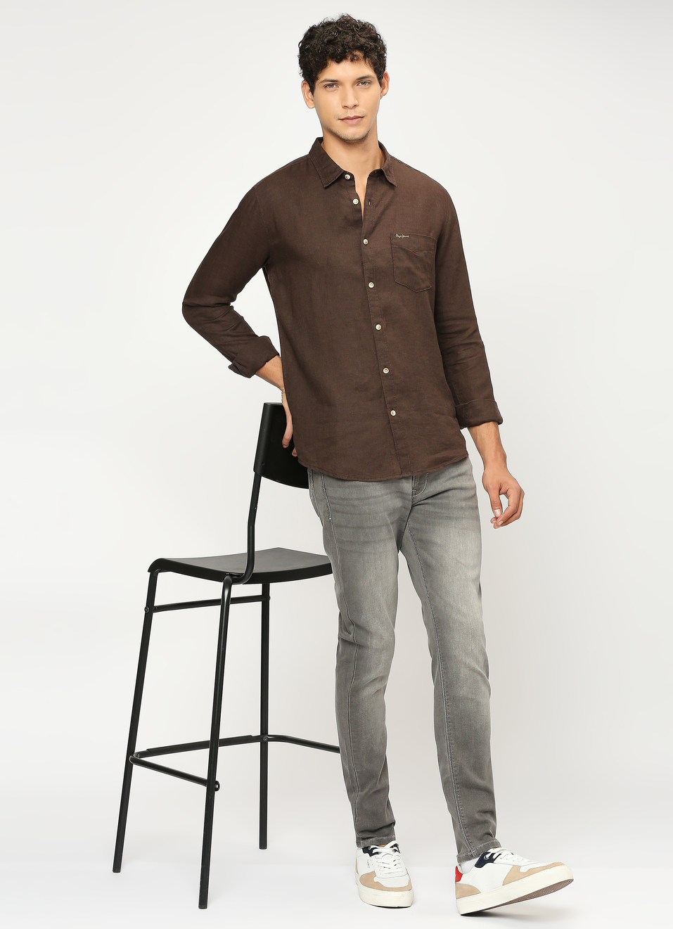 Men Pink Pure Linen Full Sleeve Shirt, , large image number 6