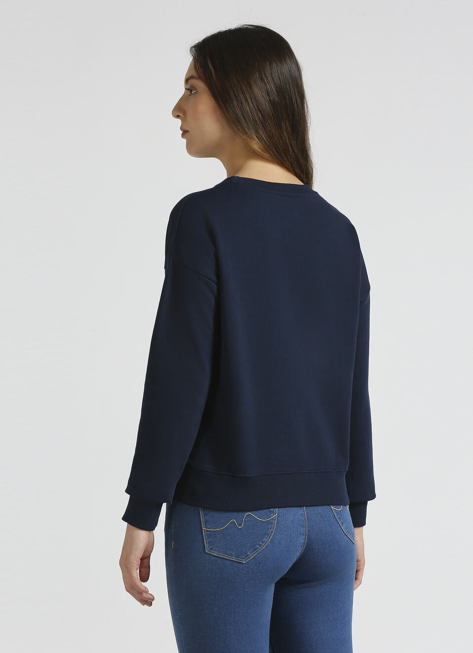 Navy Graphic Print Full Sleeve Sweatshirt, , large image number 2
