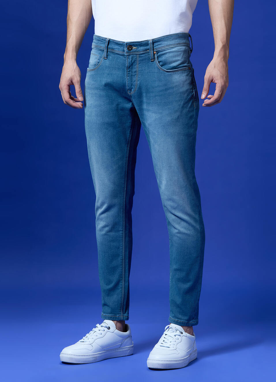 Oliver Blue Mid Rise Skinny Jeans, , large image number 5
