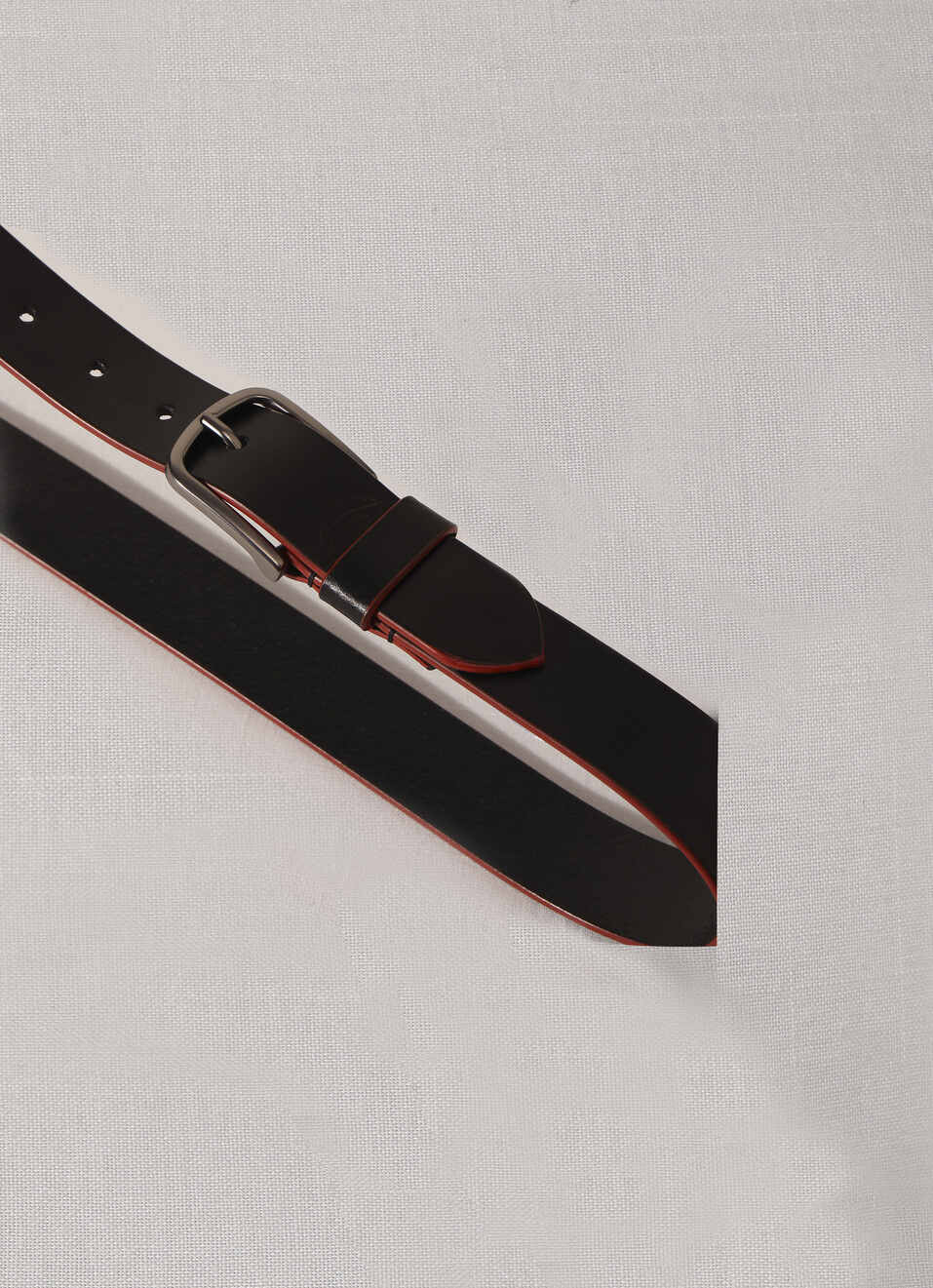 Black Leather Belt, , large image number 2