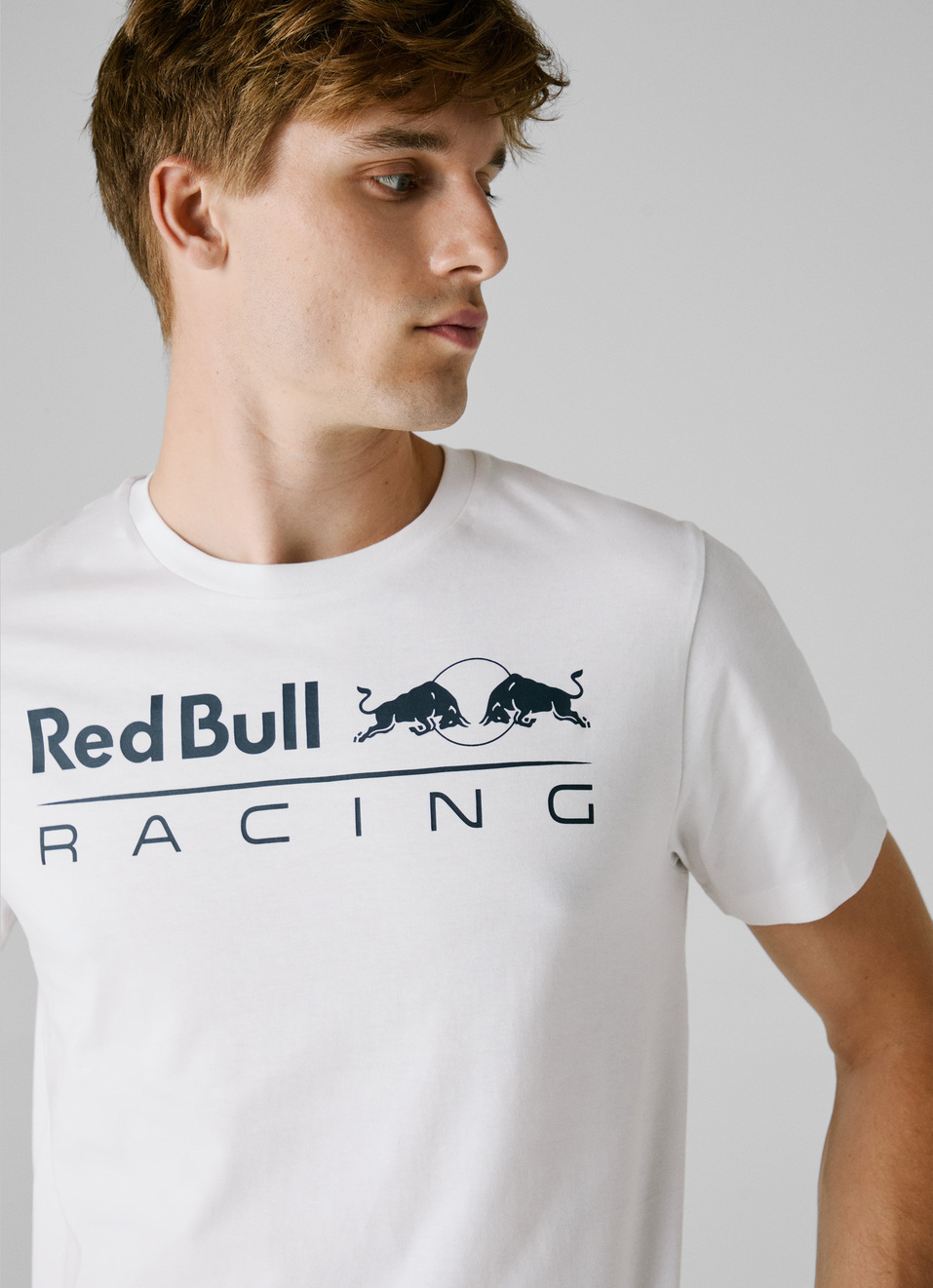 Red Bull Racing X Pepe Jeans White Logo Print T-shirt, , large image number 4