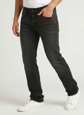 Vapour Black Mid Rise Slim Fit Jeans