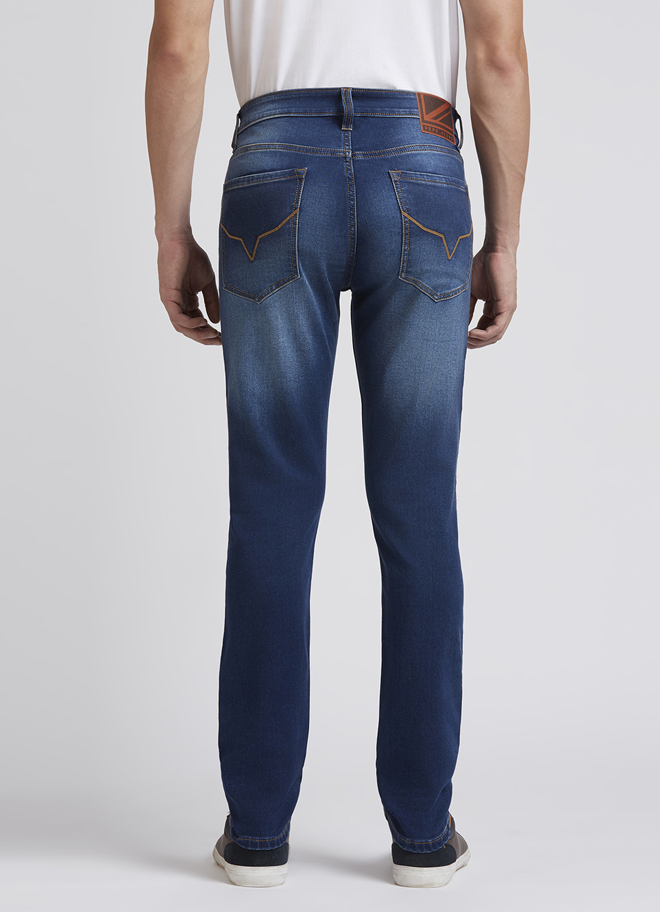Chinox Blue Mid Rise Skinny Gymindigo Jeans, , large image number 3