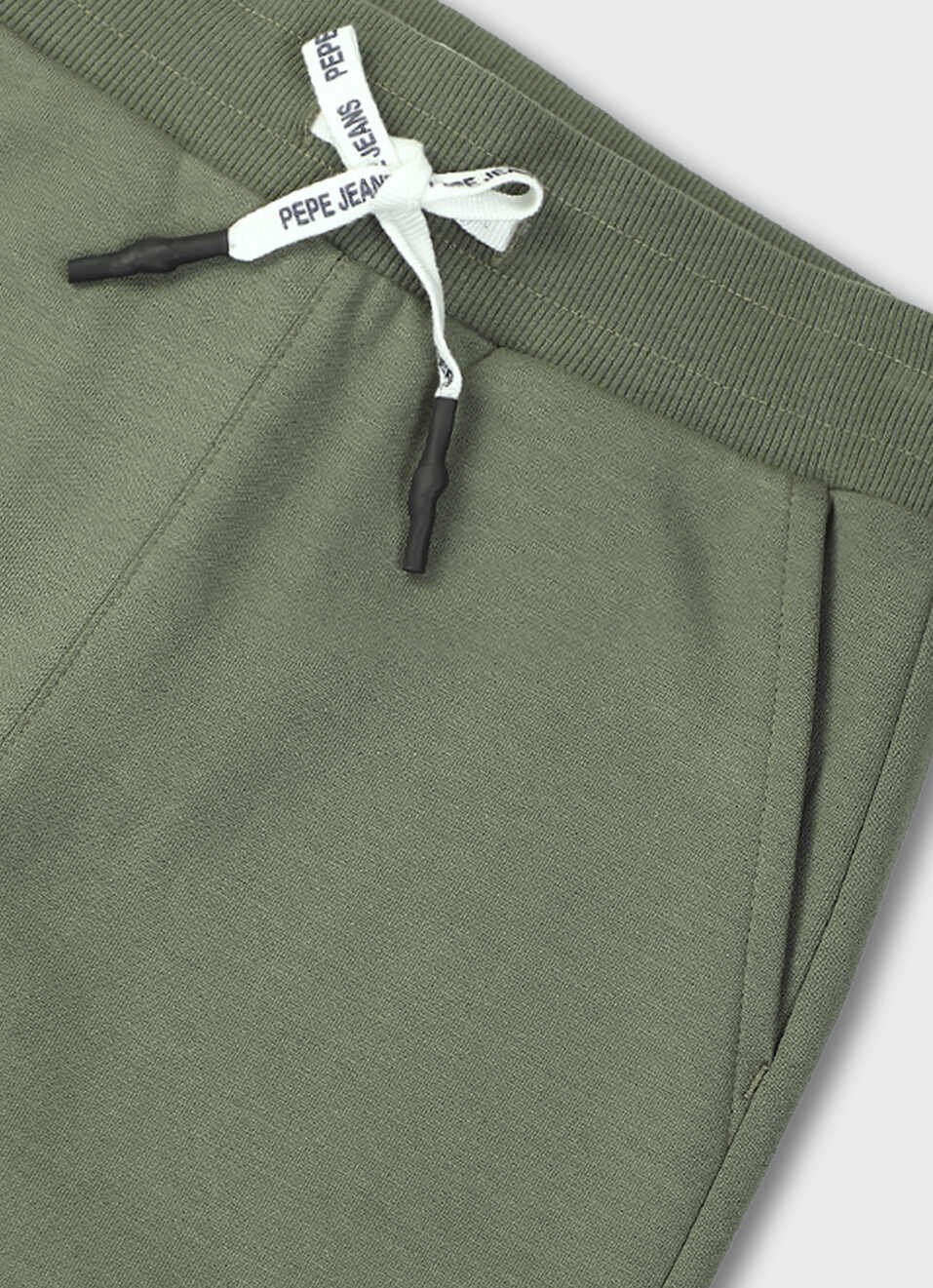 Boys Green Ribbed Waist Knit Joggers, , large image number 2