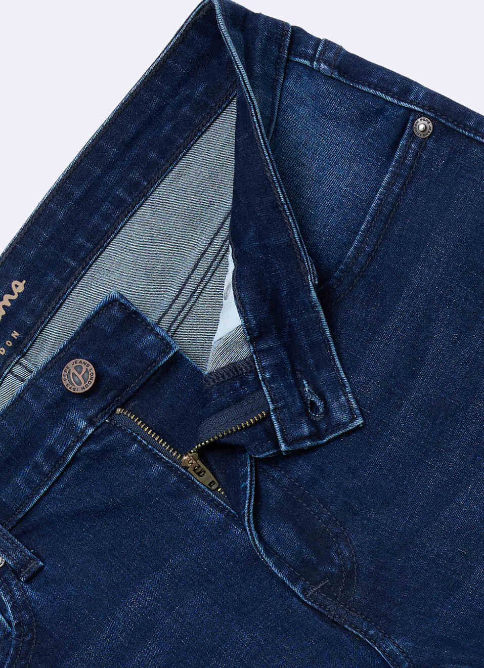 Men Dark Blue Slim Stretchable Jeans, , large image number 6