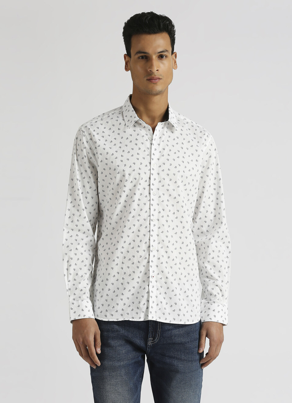 White All Over Print Premium Long Sleeve Shirt, , large image number 1