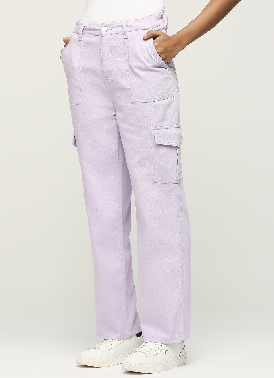 SOLID LILAC SWEATPANT, , large image number 3