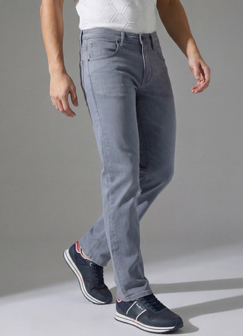 Men Grey Mid Rise Straight Gymindigo Jogger Like Jeans