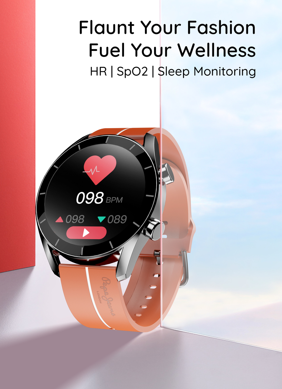 Pepe X Pebble 1.39" Bluetooth Calling Smartwatch, , large image number 3