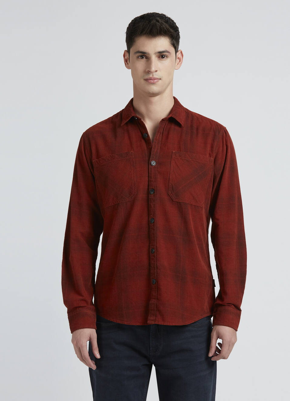 Red Check Full Sleeve Shirt, , large image number 1
