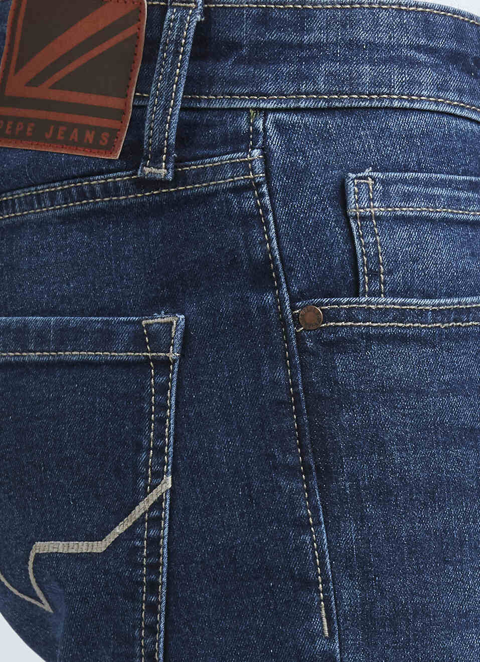 Vapour Blue Mid Rise Slim Jeans, , large image number 4