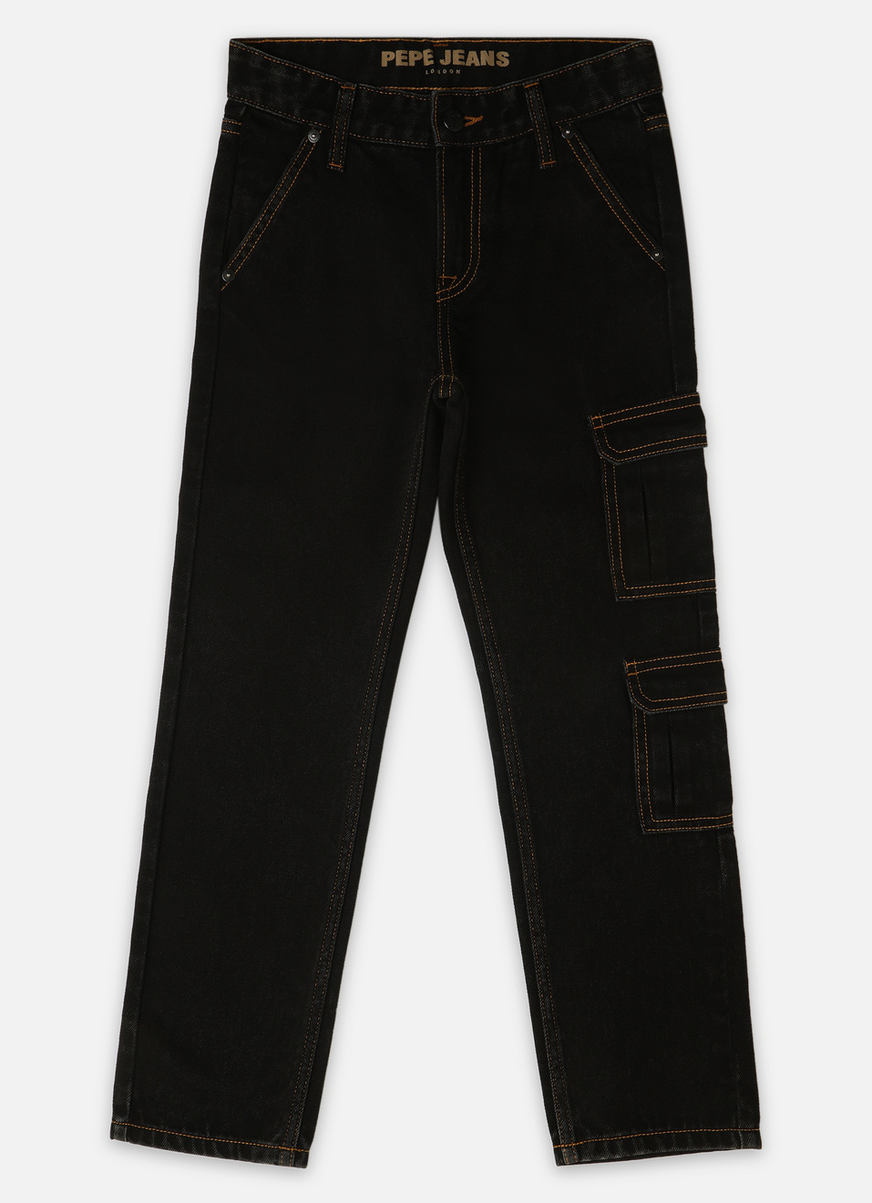 Boys Skater Black Mid Rise Gymindigo Jeans, , large image number 0