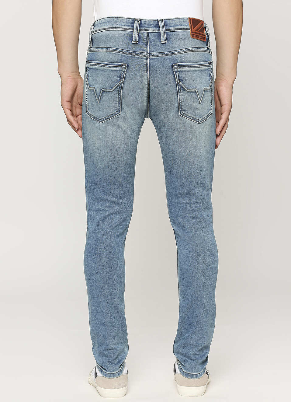Chinox Blue Mid Rise Regular Fit Jeans, , large image number 3