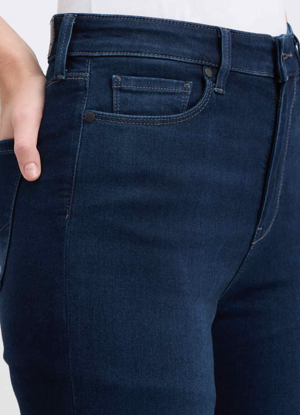 Women Blue Skinny Fit High Rise Jeans , , large image number 4