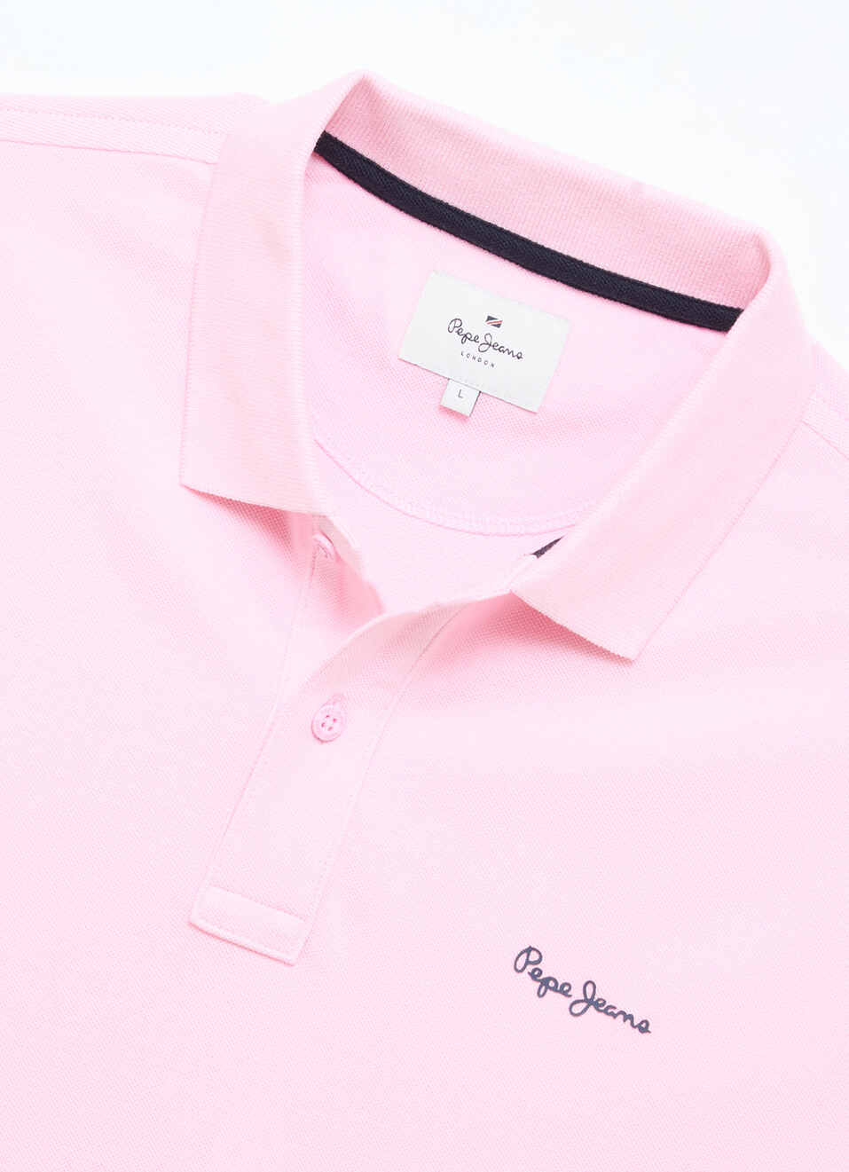 Men Pink Solid Short Sleeves Polo, , large image number 6