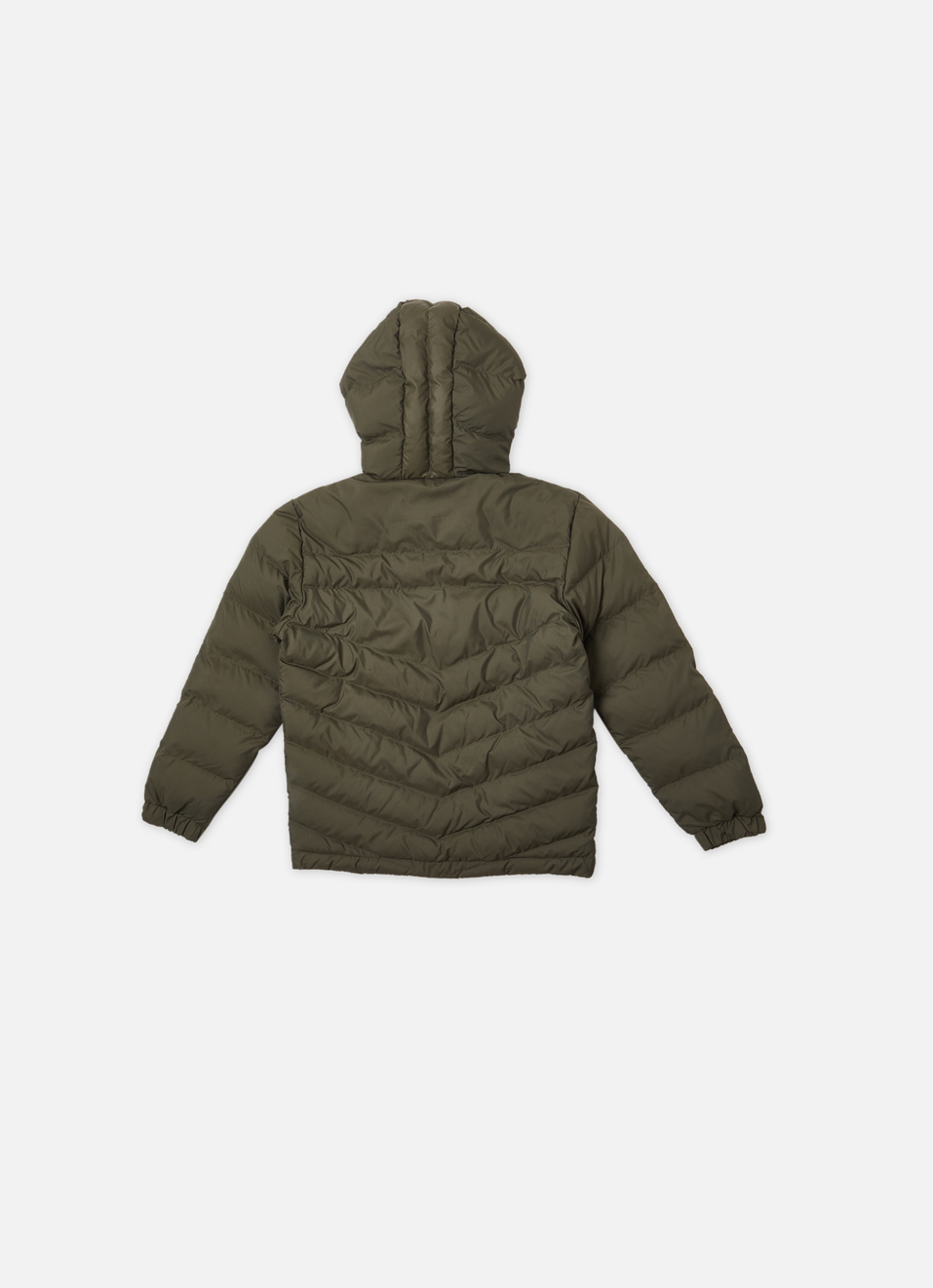 Boys Olive Full Sleeve Hooded Jacket, , large image number 1